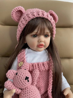 Bebê Reborn Betina Tricô | Cabelo Castanho - Betina Baby