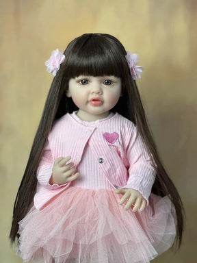Bebê Reborn Betina Tule | Cabelo Castanho - Betina Baby