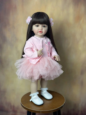Bebê Reborn Betina Tule | Cabelo Castanho - Betina Baby