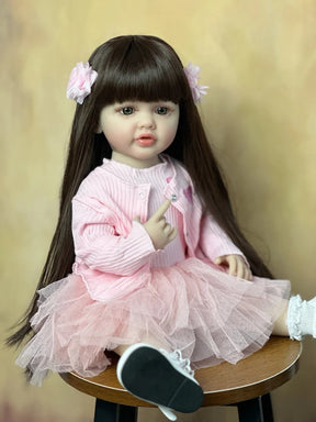 Bebê Reborn Betina Tule | Cabelo Castanho - Betina Baby