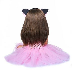Boneca Reborn Betina Gatinha | Cabelo Castanho - Betina Baby