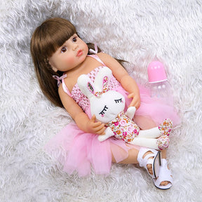 Boneca Reborn Betina Gatinha | Cabelo Castanho - Betina Baby