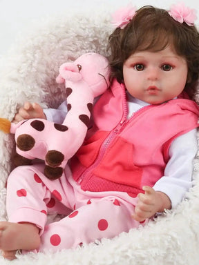 Boneca Reborn Betina Realista | Cabelo Curto Castanho - Betina Baby