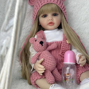 Boneca Reborn Betina Realista | Cabelo Longo Loiro - Betina Baby