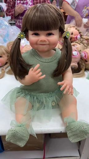 Boneca Reborn Betina Sorriso | Cabelo Castanho - Betina Baby
