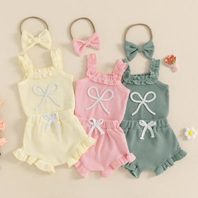 Conjunto Canelado 3Pçs | 0 - 18 Meses - Betina Baby
