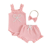 Conjunto Canelado 3Pçs | 0 - 18 Meses - Betina Baby