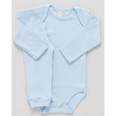 Kit 6 Peças Body Pagão Canelado - Azul - Betina Baby