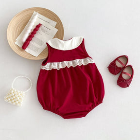 Macacão Vermelho Básico | 3M - 24 Meses - Betina Baby