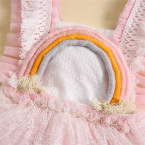 Vestido Arco - Íris 3D | 0 - 18 Meses - Betina Baby