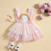 Vestido Arco - Íris 3D | 0 - 18 Meses - Betina Baby