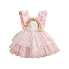 Vestido Arco - Íris 3D | 0 - 18 Meses - Betina Baby