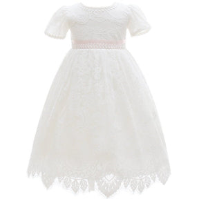 Vestido Batizado Longo Tule | 0 - 24 Meses - Betina Baby