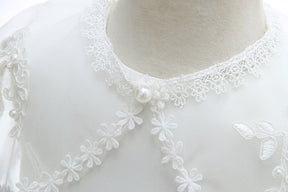 Vestido Batizado Tule + Touca | 0 - 24 Meses - Betina Baby