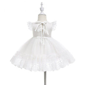 Vestido Batizado Tule + Touca | 0 - 24 Meses - Betina Baby