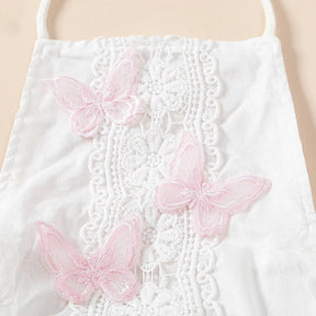 Vestido Body Bordado Borboleta + Laço | 0 - 24 Meses - Betina Baby