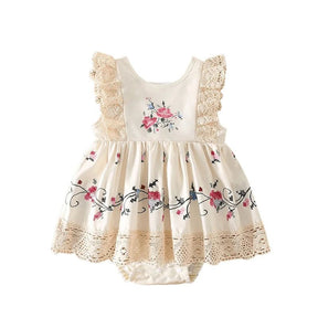 Vestido Body Rendado | 0 - 24 Meses - Betina Baby