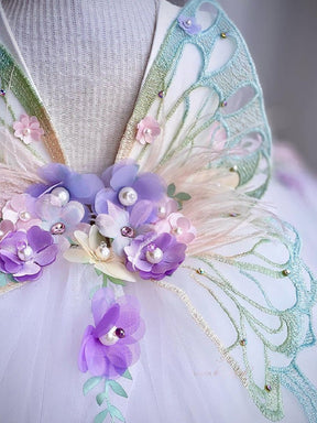 Vestido de Festa Borboletas Luxo | 6M-5 Anos - Betina Baby