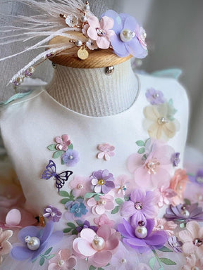 Vestido de Festa Borboletas Luxo | 6M-5 Anos - Betina Baby