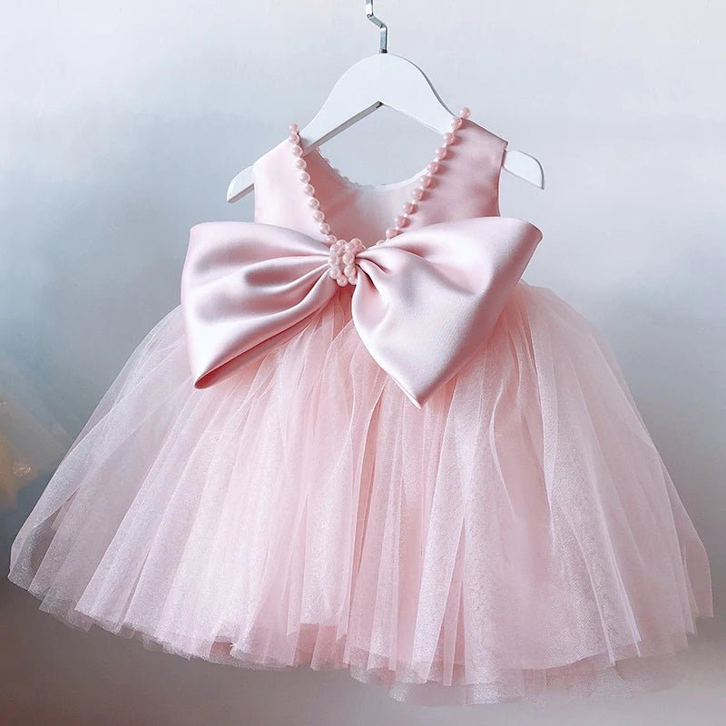 Vestido de Festa Tule Maxi Laço | 9M - 3 Anos - Betina Baby