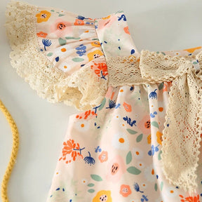 Vestido Floral Minimalista | 12M - 4 Anos - Betina Baby