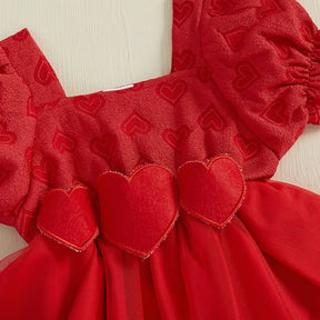 Vestido Love 3D + Laço | 0 - 18 Meses - Betina Baby