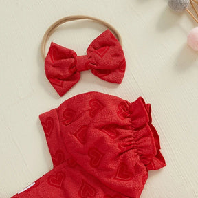 Vestido Love 3D + Laço | 0 - 18 Meses - Betina Baby