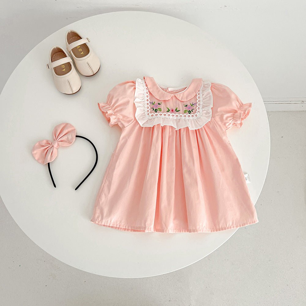 mocinha Vestido Mocinha Bordado | 0-18 Meses