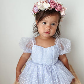 Vestido Tule Bolinhas | 0 - 18 Meses - Betina Baby