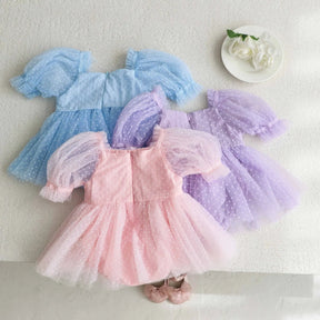 Vestido Tule Bolinhas | 0 - 18 Meses - Betina Baby