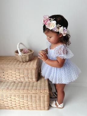 Vestido Tule Bolinhas | 0 - 18 Meses - Betina Baby