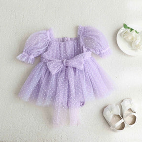 Vestido Tule Bolinhas | 0 - 18 Meses - Betina Baby