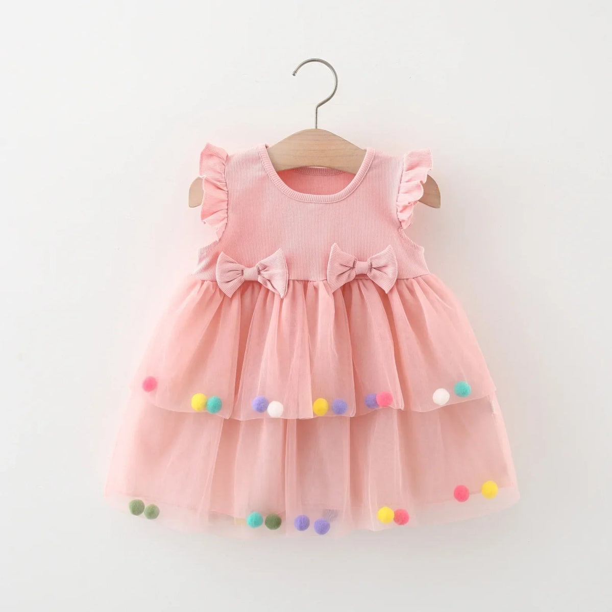Vestido Tule Bolinhas Coloridas | 0 - 24 Meses - Betina Baby