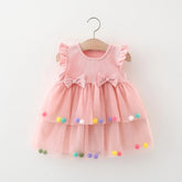 Vestido Tule Bolinhas Coloridas | 0 - 24 Meses - Betina Baby
