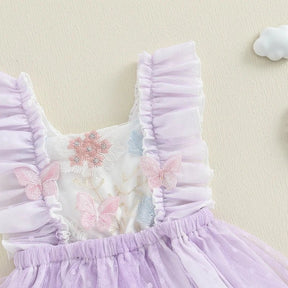 Vestido Tule Bordado | 0 - 18 Meses - Betina Baby