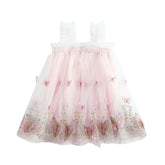 Vestido Tule Bordado Borboletas | 0 - 24 Meses - Betina Baby