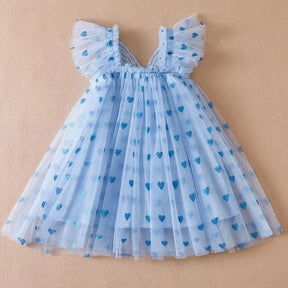 Vestido Tule Coração Asinha | 6 - 24 Meses - Betina Baby