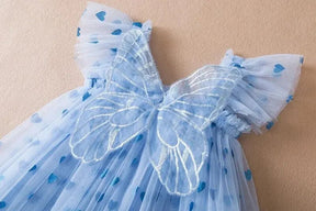Vestido Tule Coração Asinha | 6 - 24 Meses - Betina Baby