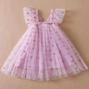 Vestido Tule Coração Asinha | 6 - 24 Meses - Betina Baby