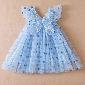 Vestido Tule Coração Asinha | 6 - 24 Meses - Betina Baby
