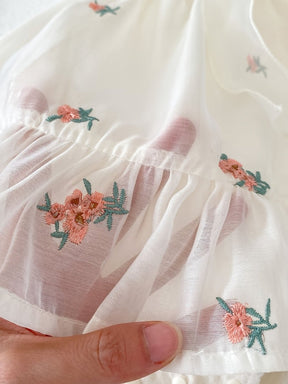 Vestido Tule Flores | 0 - 18 Meses - Betina Baby