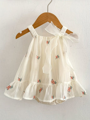 Vestido Tule Flores | 0 - 18 Meses - Betina Baby