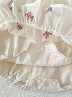 Vestido Tule Flores | 0 - 18 Meses - Betina Baby
