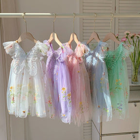 Vestido Tule Jardim Encantado Asinha | 0 - 24 Meses - Betina Baby