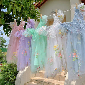 Vestido Tule Jardim Encantado Asinha | 0 - 24 Meses - Betina Baby