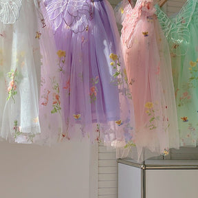 Vestido Tule Jardim Encantado Asinha | 0 - 24 Meses - Betina Baby