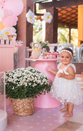 Vestido Tule Margarida Alcinha | 6M - 24 Meses - Betina Baby