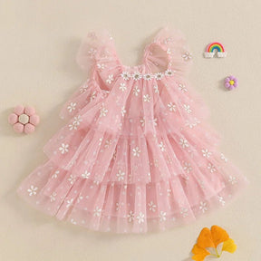 Vestido Tule Margarida Babadinhos | 6M - 4 Anos - Betina Baby