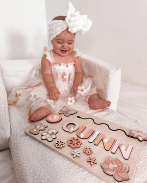 Vestido Tule Maxi Flores | 0 - 24 Meses - Betina Baby