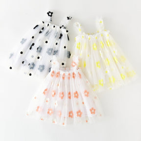 Vestido Tule Maxi Flores | 0 - 24 Meses - Betina Baby